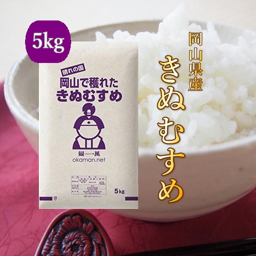 米 お米 5kg きぬむすめ 令和元年 岡山県産 送料無料...