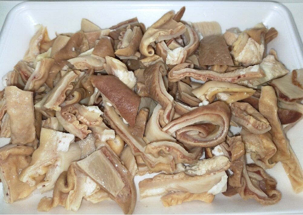 国産 豚 ガツ (胃袋) 1kg (500g×2パック) ボイル済み 送料無料 豚肉 ホルモン【代金引換不可】【冷凍便発送】