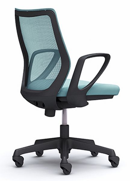 オカムラ CG-Mチェア CG21JR 固定肘 背メッシュ ブラックフレーム ゴムキャスター 【送料無料】 在宅ワーク リモートワーク テレワーク 書斎 パソコンチェア [2]