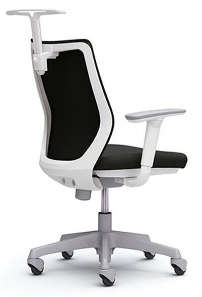 オカムラ CG-Mチェア CG98XR 可動肘 背パッド ホワイトフレーム ゴムキャスター ハンガー付 【送料無料】 在宅ワーク テレワーク リモートワーク 書斎 パソコンチェア イス [2]