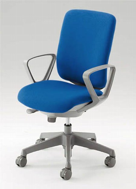 CG-R(シージーアール)　ミディアムグレーシェル ハイバックタイプ ビニール張り デザインアーム 【送料込み】