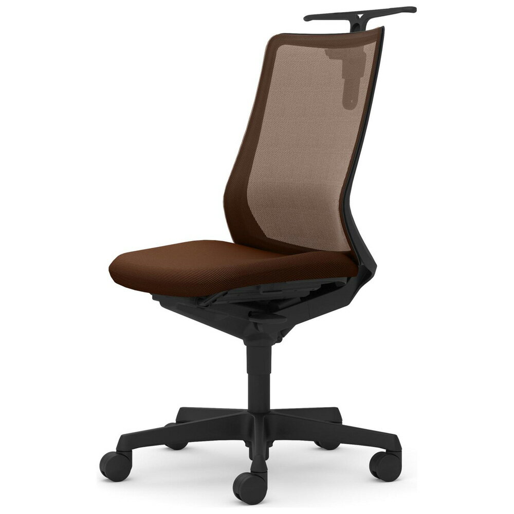 Rakuten - オカムラ Fluent フルーエント チェア ハイバック 肘なし ブラックフレーム ナイロンキャスター ハンガー付 CB36ZR