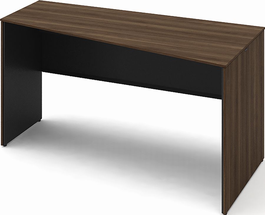 オカムラ SOLISTE ソリスト デスク 台形天板：右タイプ 3K25EE パネル脚：プライズウッド メラミン天板：プライズウッド 幅1200 【完成品】