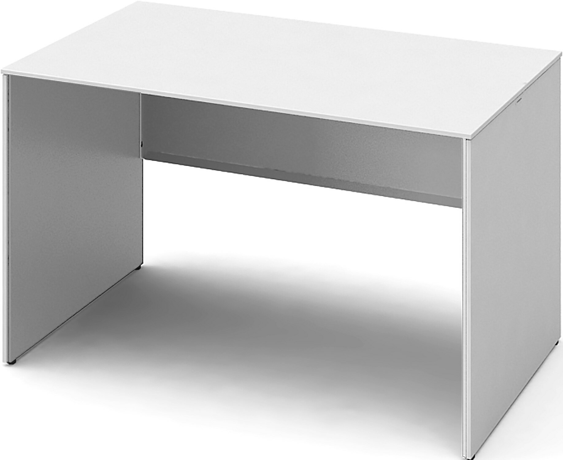 オカムラ SOLISTE ソリスト デスク 平机 3K25LE パネル脚：モノクロ メラミン天板：ホワイト 幅1200 奥行700 【完成品】