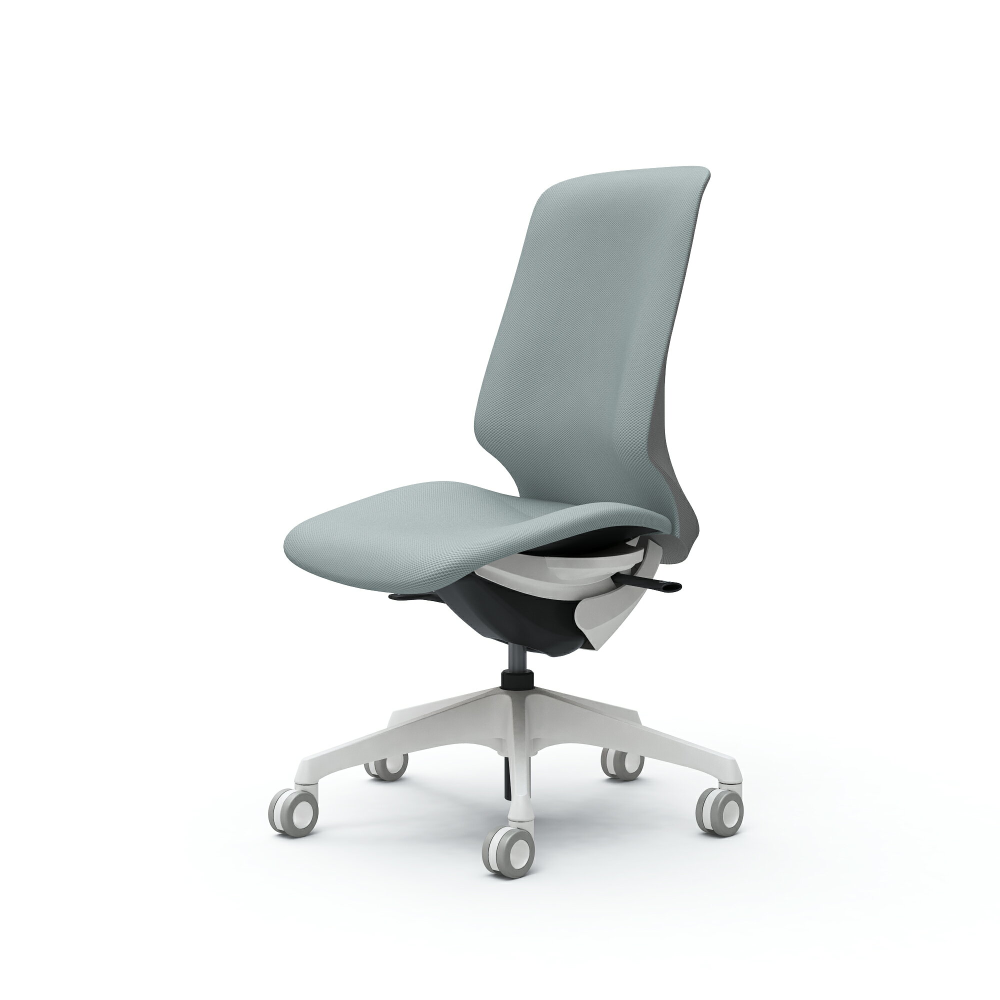 オカムラ Spher スフィア ハイバック 肘なし 座面奥行調節なし ボディカラー：ホワイト キャスター：ウ..