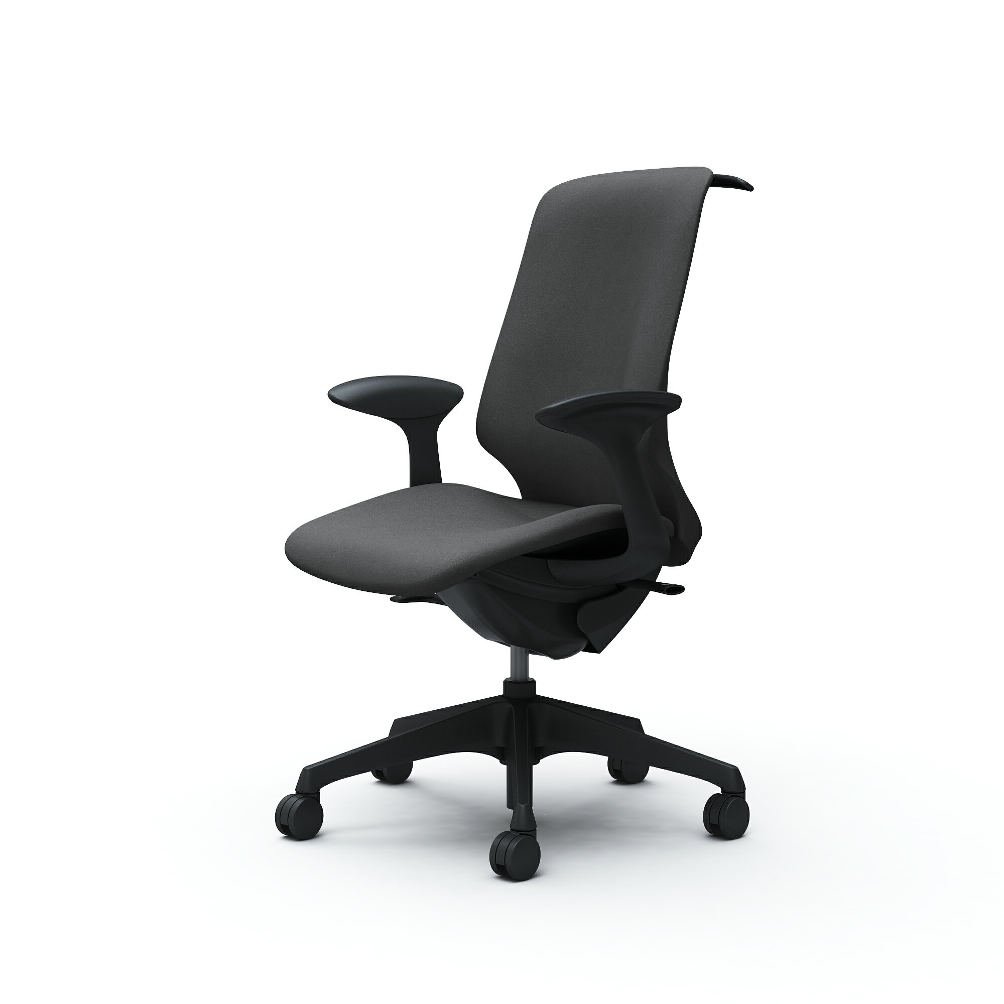 オカムラ Spher スフィア ハイバック デザインアーム 座面奥行調節なし ボディカラー：ブラック キャス..