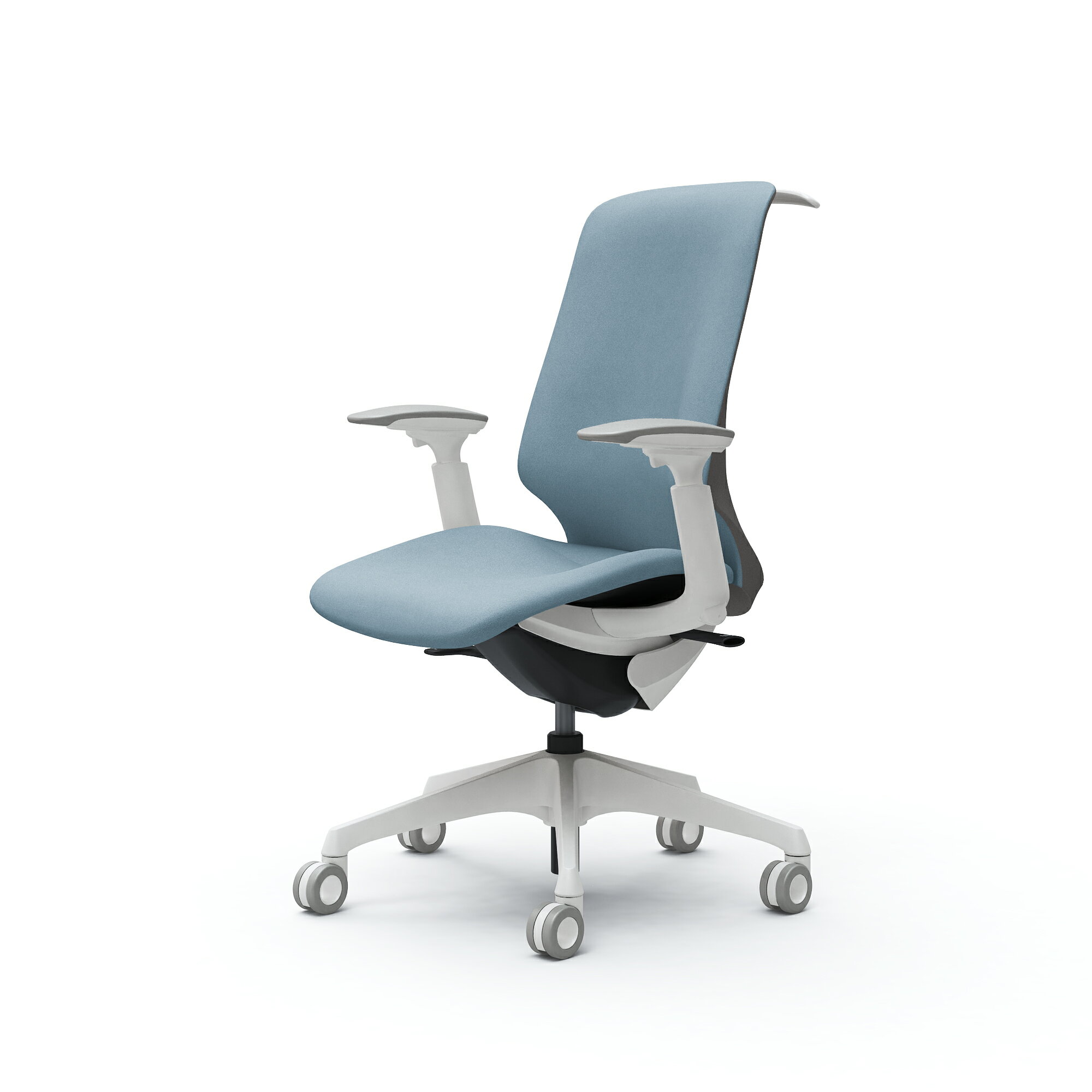 Rakuten - オカムラ Spher スフィア ハイバック アジャストアーム 座面奥行調節なし ボディカラー：ホワイト キャスター：ウレタン 張地：インターロック ハンガー付 CT4DFC