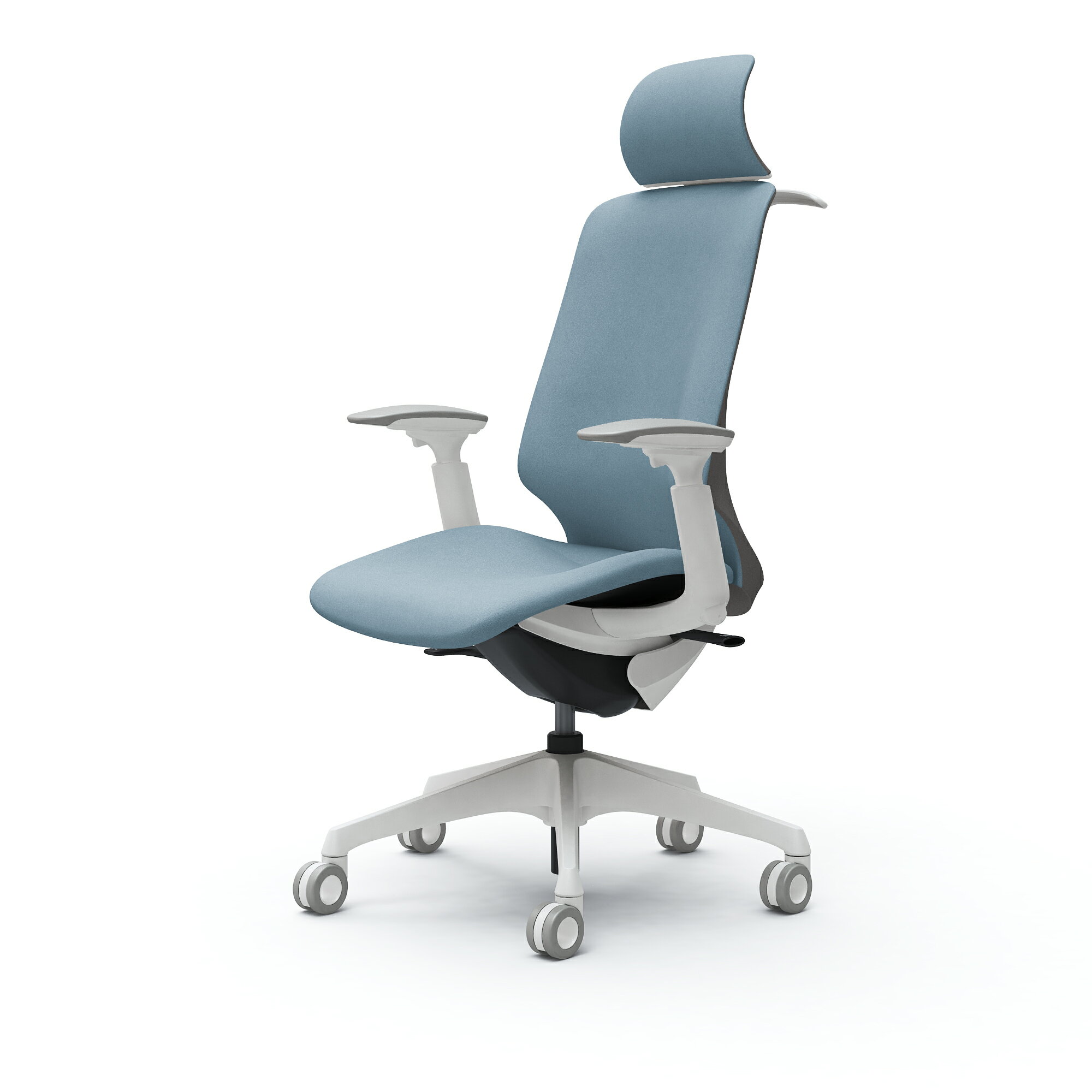 Rakuten - オカムラ Spher スフィア エクストラハイバック アジャストアーム 座面奥行調節なし ボディカラー：ホワイト キャスター：ウレタン 張地：インターロック ハンガー付 CT4HFC