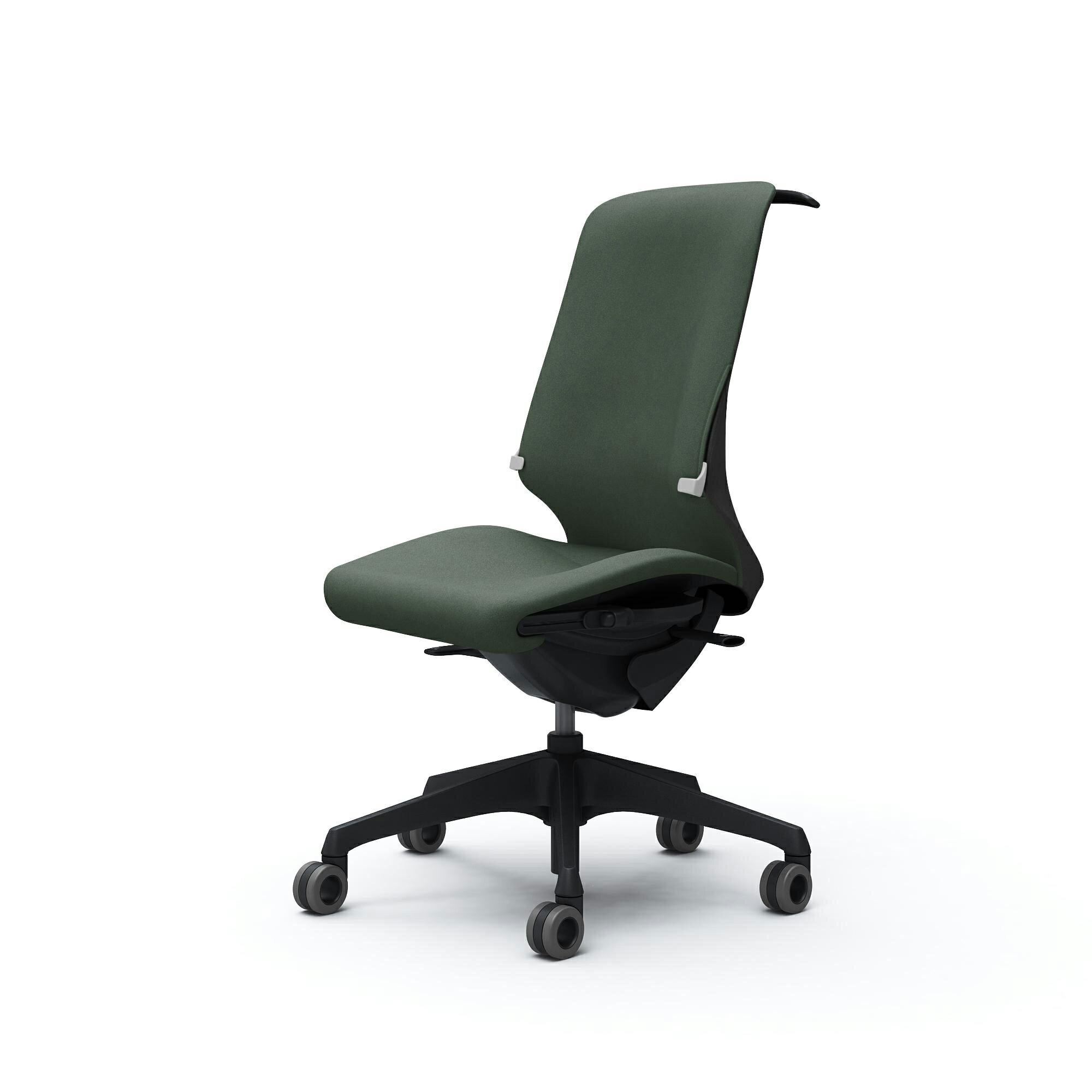 Spher スフィア ハイバック 肘なし 座面奥行調節あり ボディカラー：ブラック キャスター：ウレタン 張..