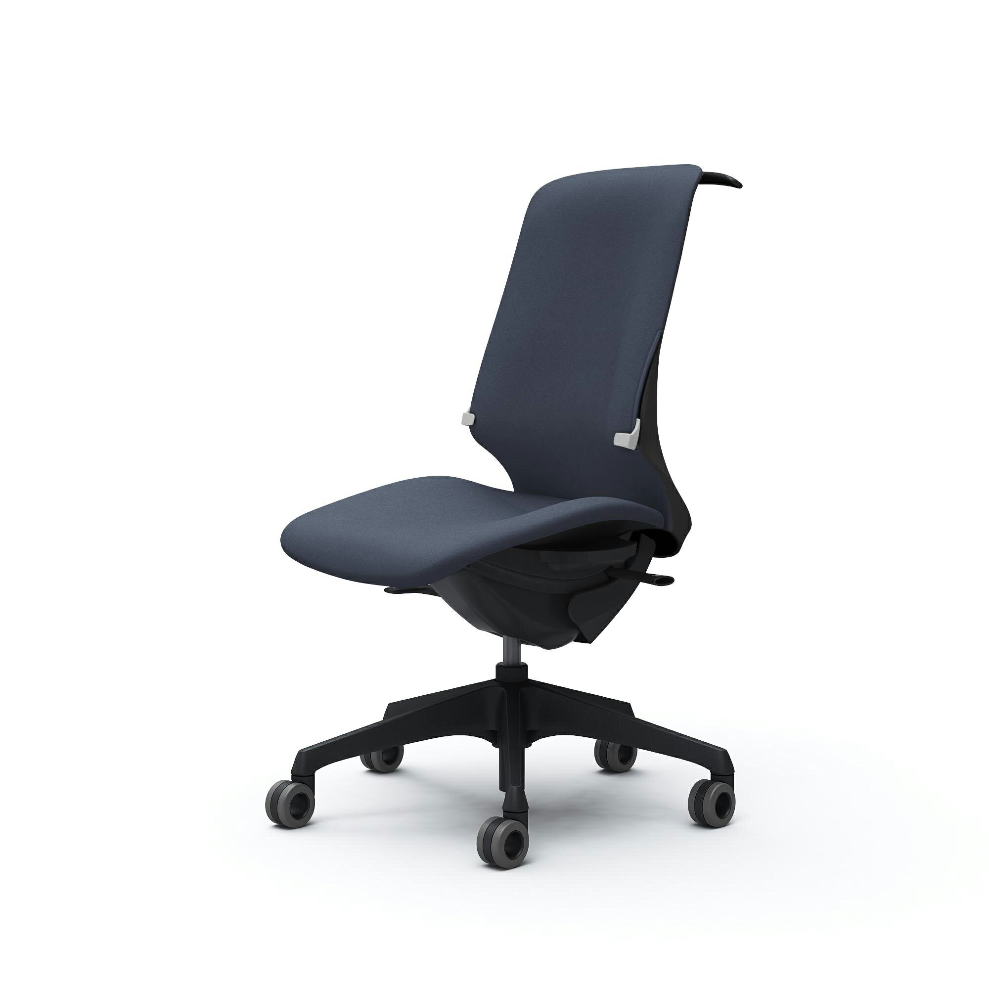 Spher スフィア ハイバック 肘なし 座面奥行調節なし ボディカラー：ブラック キャスター：ウレタン 張..