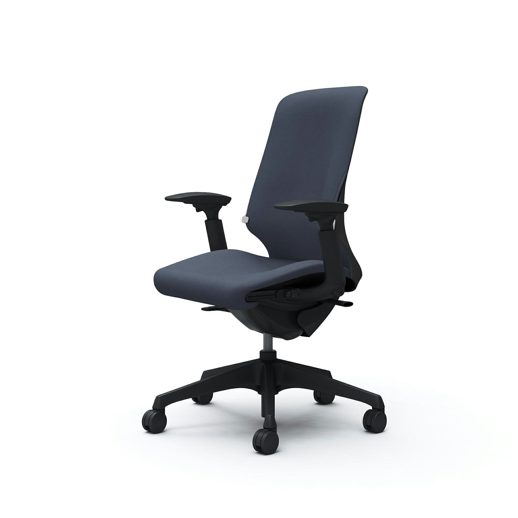 Spher スフィア ハイバック 可動肘 座面奥行調節あり ボディカラー：ブラック キャスター：ナイロン 張..