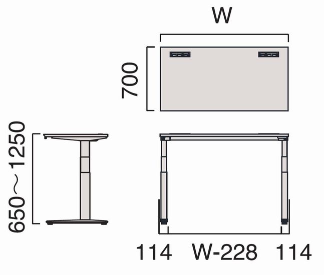 オカムラ Swift lite スイフトライト デスク 平机 3S2EVJ スムースフォルムエッジタイプ インジケータ無し 天板:プライズウッド 幅1200 奥行き700 【お客様組立品】 [2]