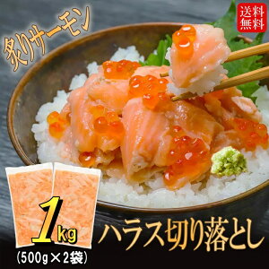訳あり 炙り サーモン ハラス 切り落とし 1kg ( 500g ×2袋) アトランティックサーモン お刺身 不揃い 鮭 サーモン 海鮮丼 生食用 冷凍 海鮮 丼 手巻き 寿司 サラダ 使い切り お取り寄せ お取り寄せグルメ オカムラ食品工業 オカムラ食品 海の日 山の日 敬老の日 秋分の日