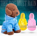 【最大P5倍5/7 01:59まで】 子犬 反射テープ付き レインコート ポンチョ 犬用レインコート 雨具 着脱簡単 小型犬 ペットレインコート 犬用品 帽子付...