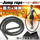 【時間限定3点で12%off!】 縄跳び トレーニング用 ヘビーロープ 2.45kg 重い ヘビー スポーツ トレーニング ダイエット なわとび 室内 屋外 運動 筋トレ 自宅 大人用 メンズ レディース ロープ おしゃれ