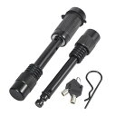 X AUTOHAUX ロックピン ヒッチロック ヒッチピンロック トレーラーヒッチロック トレーラーヒッチレシーバーピンロックセット 9.5 mm 13 mm ブラック 1 セット