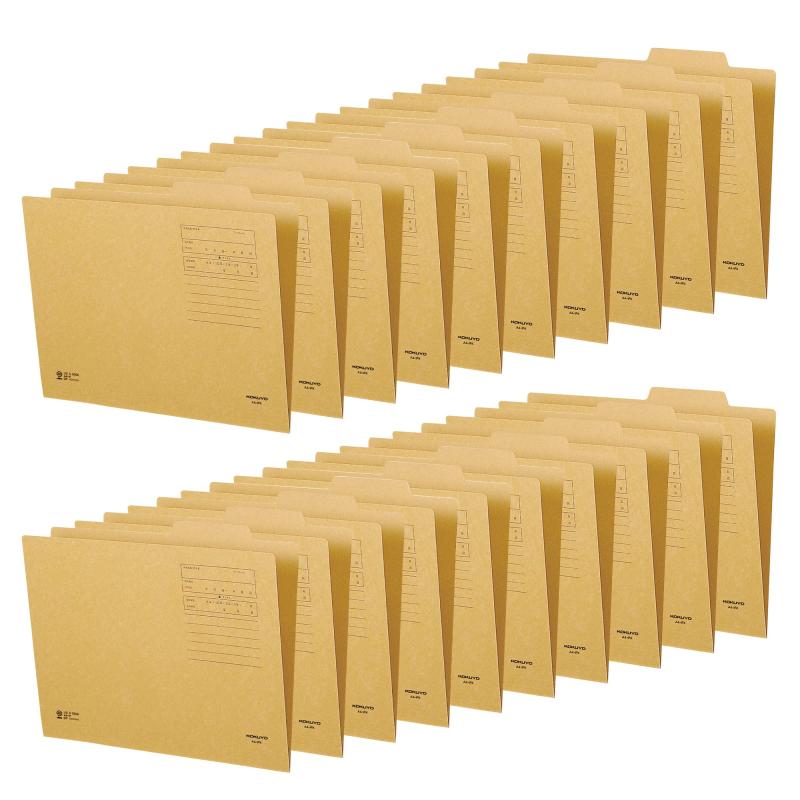 コクヨ(KOKUYO) ファイル 個別フォルダー A4 クラフト紙 20冊セット A4-IFKX20