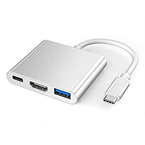 USB Type-C to HDMI変換アダプタ,XVZ USB C HDMI 多機能変換アダプターUSB3.1 4K解像度対応 Nintendo Switch/Ipad/MacBook air/Pro/Galaxy Note8/S8+/S9+/S10/