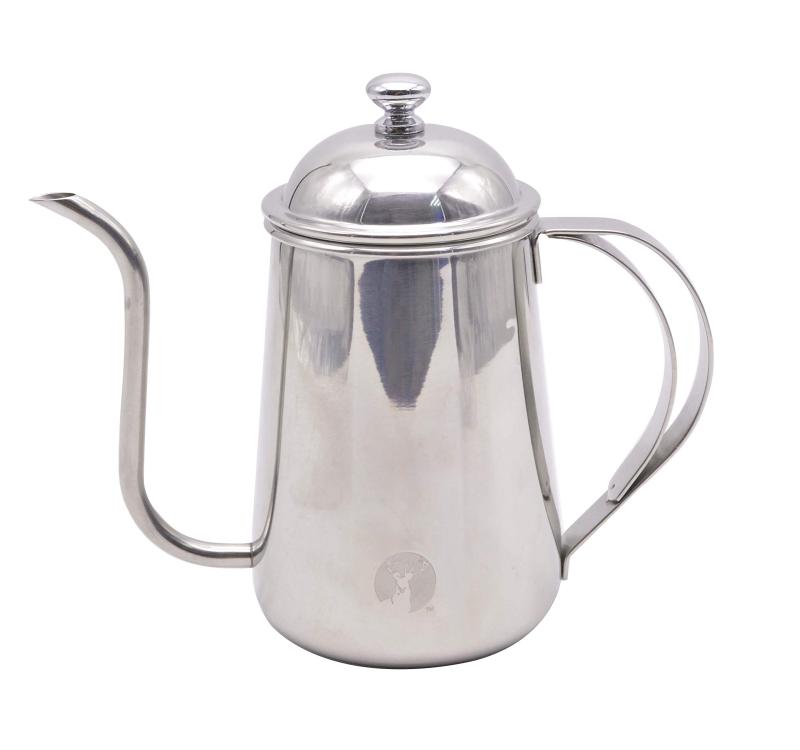 コーヒー ドリップケトル ドリップポット コーヒーポット 珈琲ドリップポット 満水容量780ml 適正容量500ml 18-8ステンレス製 UW-3528 シルバー製品サイズ:(約)210×105×155mm、製品重量:(約)450g、満水容量:(約)780ml、適正容量:(約)500ml(珈琲1～2杯分)材質:本体/ステンレス鋼(クロム18%・ニッケル8%)(底の厚さ0.7mm)、取っ手/ステンレス鋼原産国:中国注意:本製品は電磁調理器(IH調理器)には使用できません。