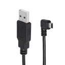 CERRXIAN ミニUSB変換ケーブルminiUSBL字型ケーブルUSB MINI 5Pin5P上角90度オス-USB2.0オスプラグケーブル3M