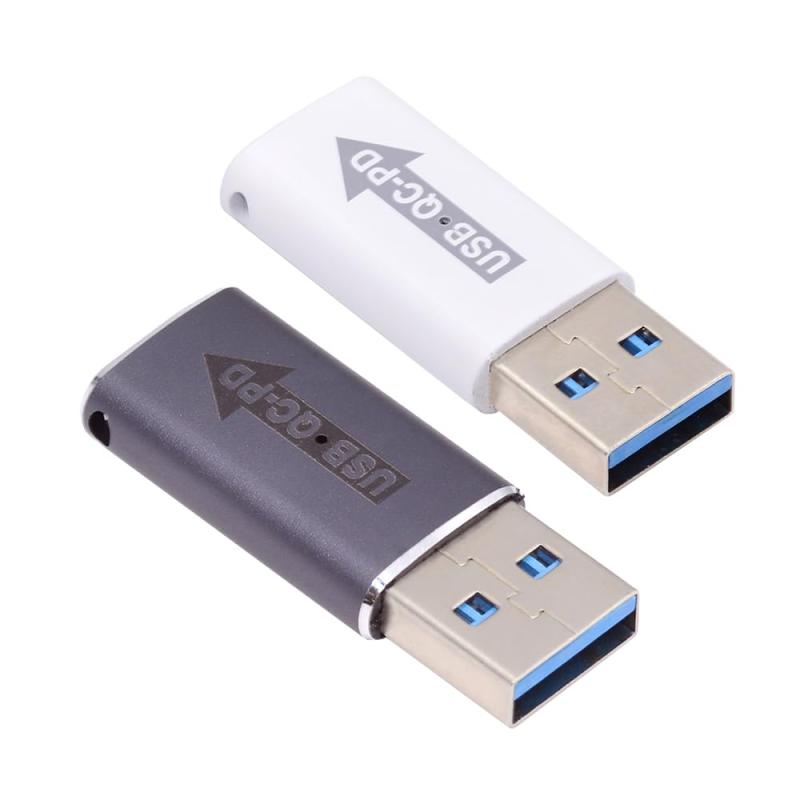 USB-C タイプCメス-USB3.0 Aオス データアダプタ ノートパソコン デスクトップ用