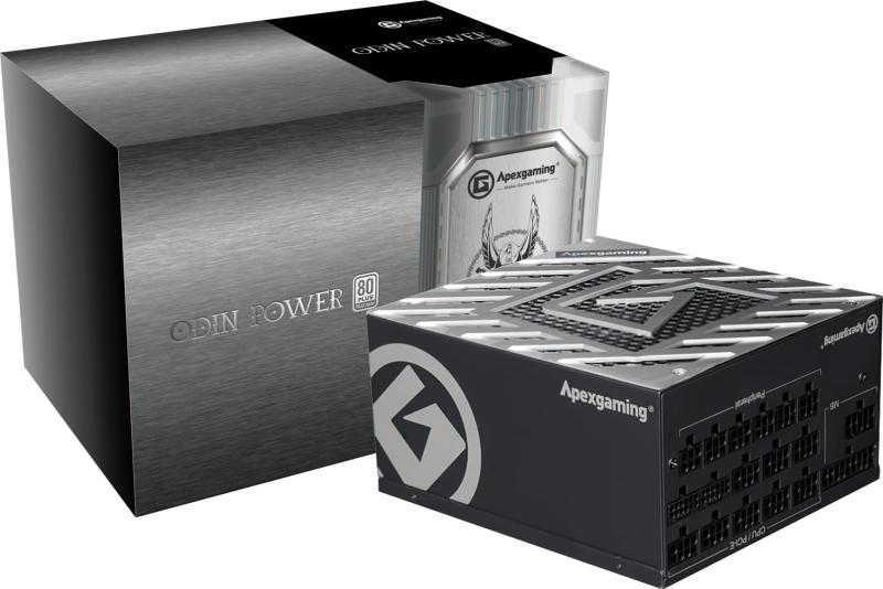 Apexgaming ODINシリーズ 80 PLUS Platinum認証 フルプラグインATX電源 12年