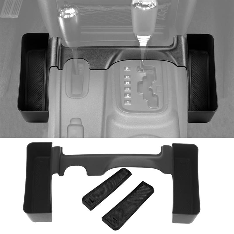 YOCTM ギア 収納ボックス ジープ ラングラー JK 2011-2017 コンソール カスタム 収納ボックス 小物入れ カード収納 収納トレイ 携帯 小..