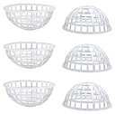 ハマナカ MossBall用 あみあみボール 約 直径6.5cm 半球 6個入 白 H202-244-6