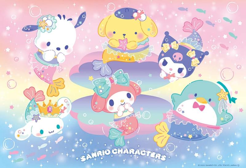 ビバリー(BEVERLY) 【日本製】ビバリー 150ラージピースジグソーパズル サンリオキャラクターズ マーメイドになっちゃった (26×38cm)150L-003かわいいがいっぱいあなたのお気に入りは誰？？(C)2023 SANRIO CO.,LTD.