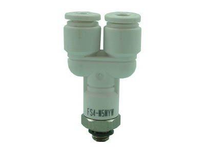 樂天商城 - チヨダ ファイブSUSメイルブランチワイ 白 4mm・M5X0.8 FS4M5MYW