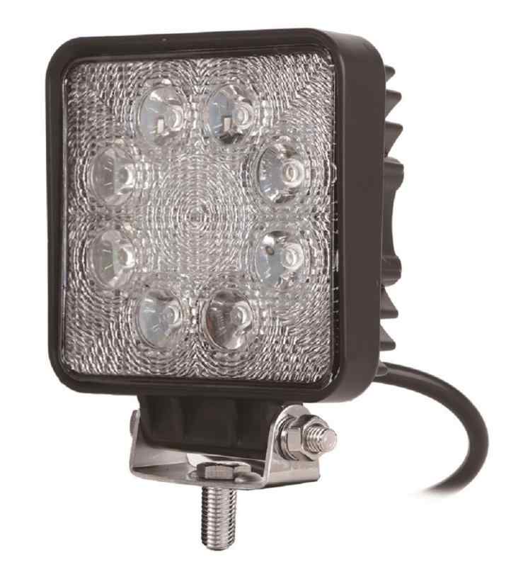 樂天商城 - カシムラ LEDワークライト角 8灯 24W 白色 1560lm 6000K ノイズ対策 IP67 DC12/24V