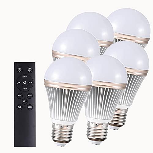 LED電球 E26口金 12W リモコン付き ledライト 電球100W相当 電球色 昼光色 調光調色 タイマー付き 常夜灯 明るさメモリ機能 (リモコン+電球6個) 2年 PSE認証あり LED電球 E26口金 12W リモコン付き ledライト 電球100W相当 電球色 昼光色 調光調色 タイマー付き 常夜灯 明るさメモリ機能 (リモコン+電球6個) 2年 PSE認証あり