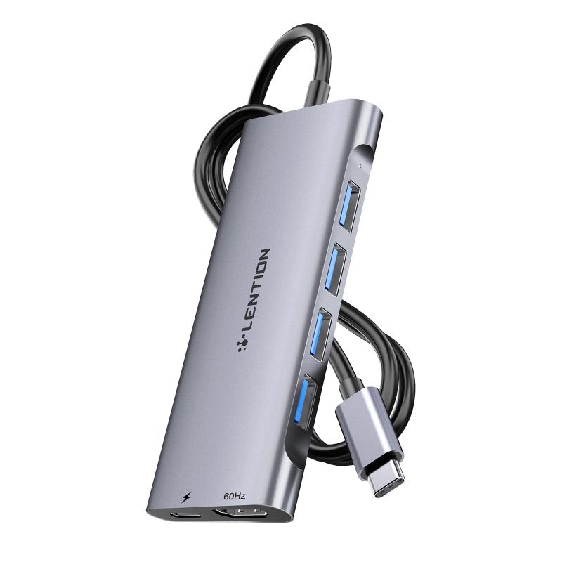 LENTION 6in1 USB Type-C ハブ CB-C35 USB 3.0 4K HDMI PD充電