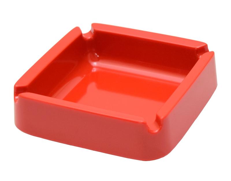 エンテック A-270R カラー灰皿 角 赤 A270R