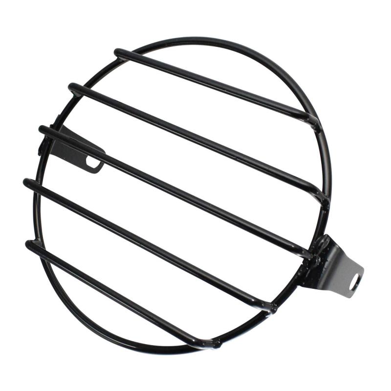 nakira バイク ヘッドライト グリル 網 カバー ガード メッシュ 汎用 6.5インチ 160mm