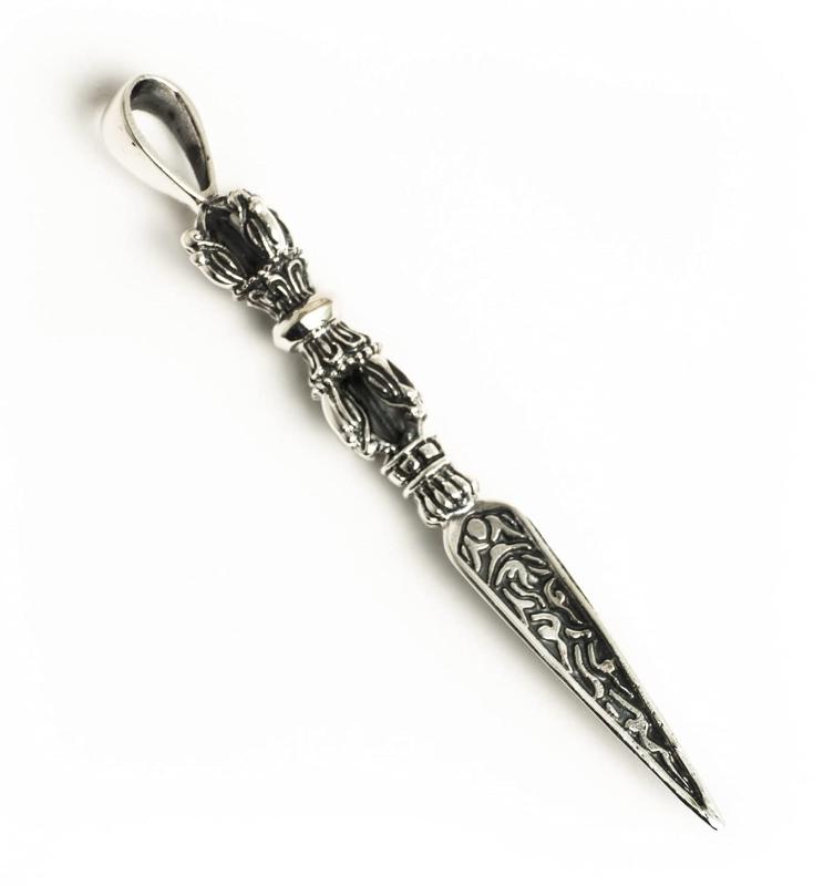 チベット プルパ 金剛杭 シルバー925 ペンダントトップ