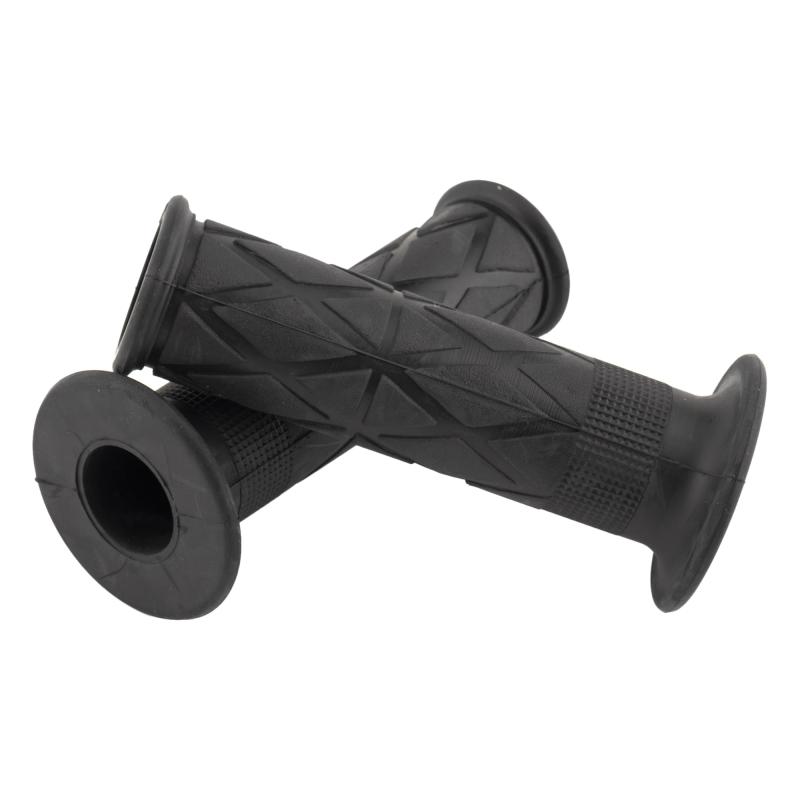 キジマ(Kijima) バイクパーツ グリップ スパイラルミニ ラバー製 110mm φ22.2mm 貫通タイプ 汎用 ブラック 201-6459