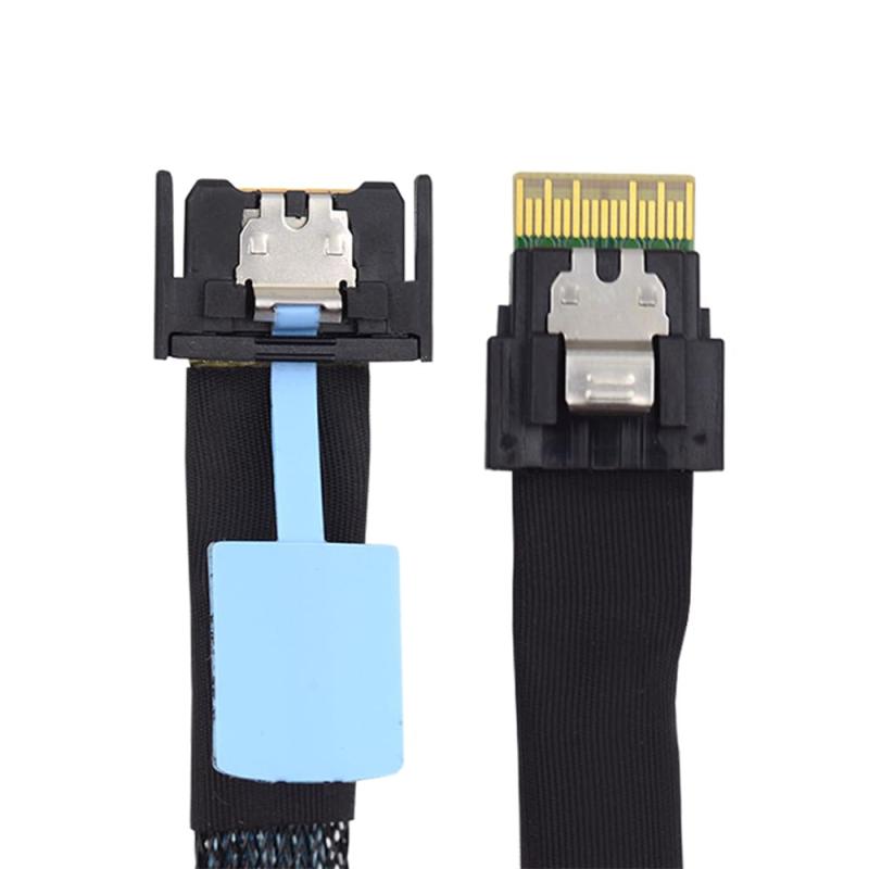 樂天商城 - xiwai SFF-8654 8i 74Pin からデュアル SFF-8654 SFF-8087 SFF-8643 Oculink SFF-8611 PCI-E ウルトラポート スリムライン SAS スリム 4.0 ケーブル 50 センチメートル PCI