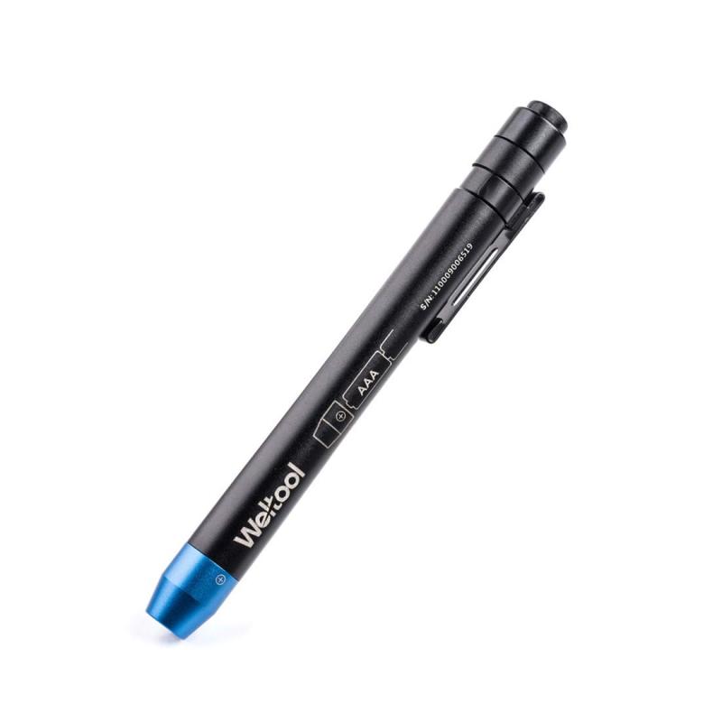 Weltool M6-BL ペンライト LEDフラッシュライト高演色性 RA>99.9 小型 軽量 高輝度 防水 耐衝撃 懷中電灯 単四電池2本 2ライトリソース筆型 均一光