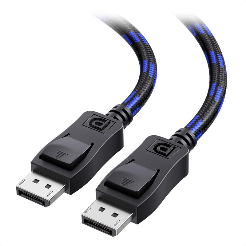 ディスプレイポート ケーブル DisplayPort DP 8K 5K 4K 18P 165z 144z ゲーミングモニター パソコン プロジェクター 画面拡張 複製 脱落防止ラッチ