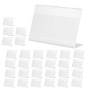 nullie ポップスタンド カード型 アクリル製 名刺サイズ 値札 約9×6cm 30個セット