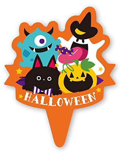 ケーキピック (ハロウィンファミリー) 100枚入 XG367-100 ケーキ飾り ケーキオーナメント ケーキトッパー材質：OPPサイズ：幅33×高さ41mm用途：飾り生産国：日本注意事項：火のそばではご使用にならないで下さい。