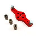 CarAngels 自己中心 ドリルガイド ダボ穴あけガイド 冶具 調整可能 6/8/10mm アルミ 木工ツール 手持ちタイプ(3)
