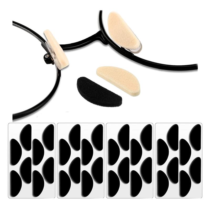 [RIYUMY] ノーズパッド スポンジ 滑り止め 厚型 鼻パッド ずれ落ち防止 メガネノーズパッド ソフト 眼鏡 サングラス メガネ鼻パッド 鼻あて 鼻に跡がつかない コンフォート 男女兼用 16ペア