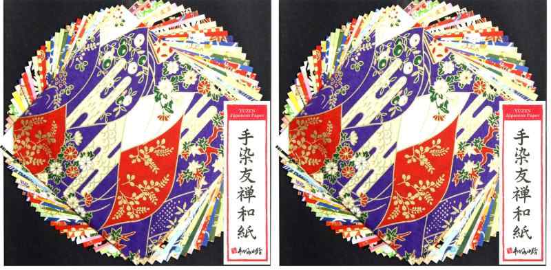 谷口松雄堂 折り紙 手染友禅和紙 30枚 小 CW052