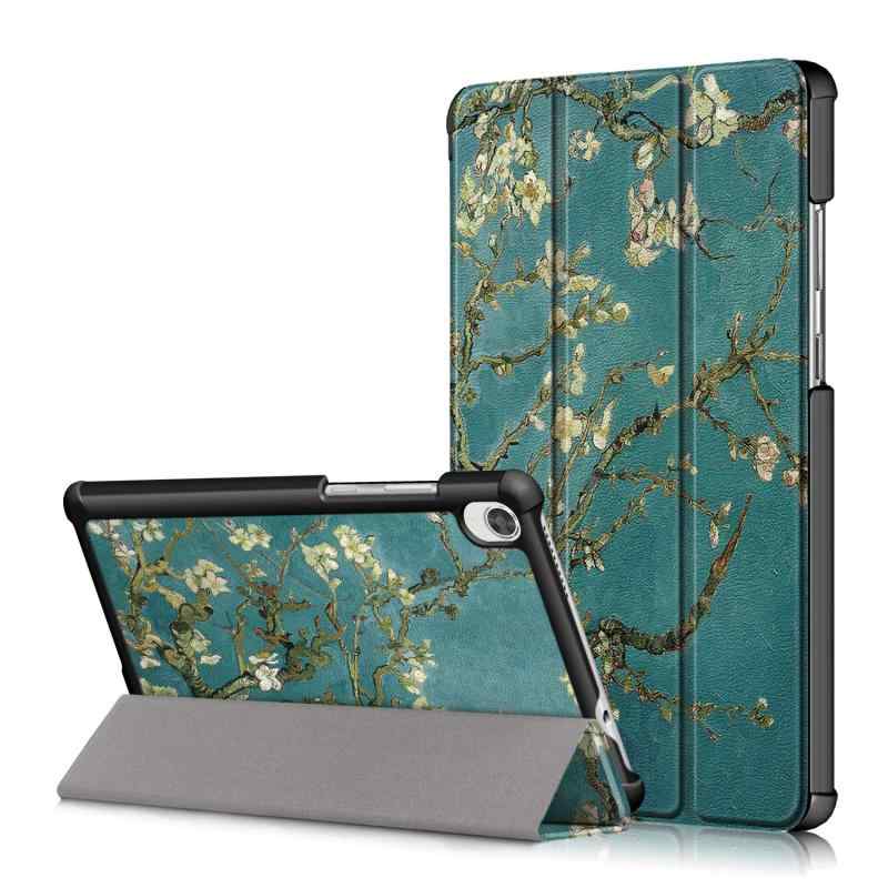 Huos dtab Compact d-42A docomo 8インチ カバー ケース タンドケース 三つ折り マグネット開閉式 スタンド機能 折り畳み 薄型 衝撃吸収 超軽量 タブレット用