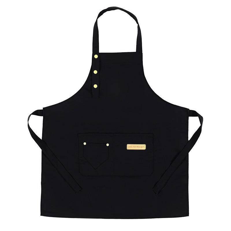 Sommelier Aprons - エプロン メンズ レディース 防水 帆布 無地 シンプル おしゃれ 作業用 ノースリーブ 厨房 飲食店 業務用 ブラック グレー 普段使い 丈夫 動きやすい