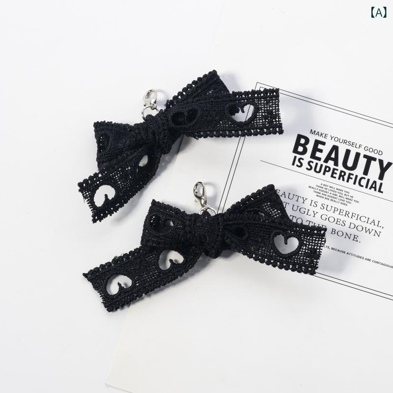 シューズ アクセサリー メンズ レディース 高級感 透かし ハート 布製 蝶結 飾り バックル 靴紐 装飾 ..