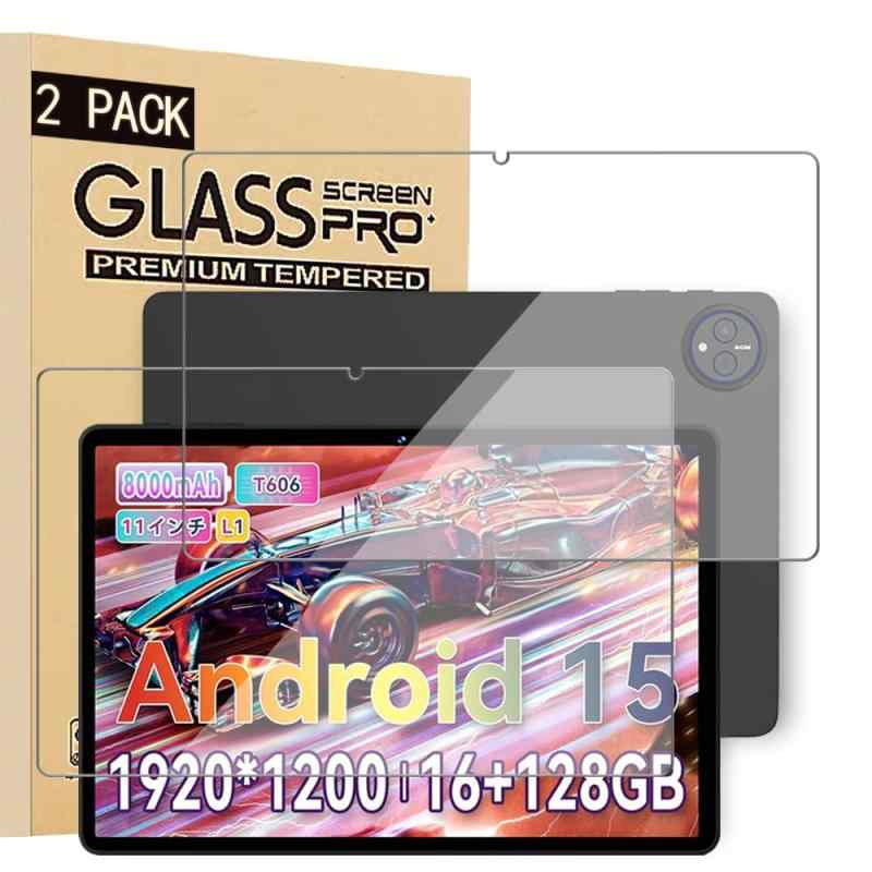 【E-COAST】Alphawolf LPad3 ガラスフィルム Alphawolf タブレット Android 15 11インチ 用のガラスフィルム 液晶保護ガラスフィルム 硬度9H 超薄型 高透過率 自動吸着 スクラッチ防止