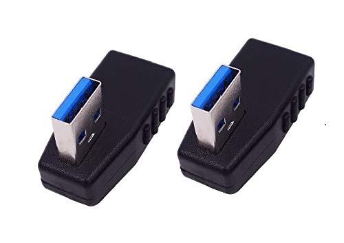 Access <2個組> USB3.0 アダプタ 方向変換 ノーマル type L 字型角度変換/変更 USBコネクタ USBA23